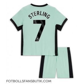 Chelsea Raheem Sterling #7 Replika Tredje Tröja Barn 2023-24 Kortärmad (+ Korta byxor)